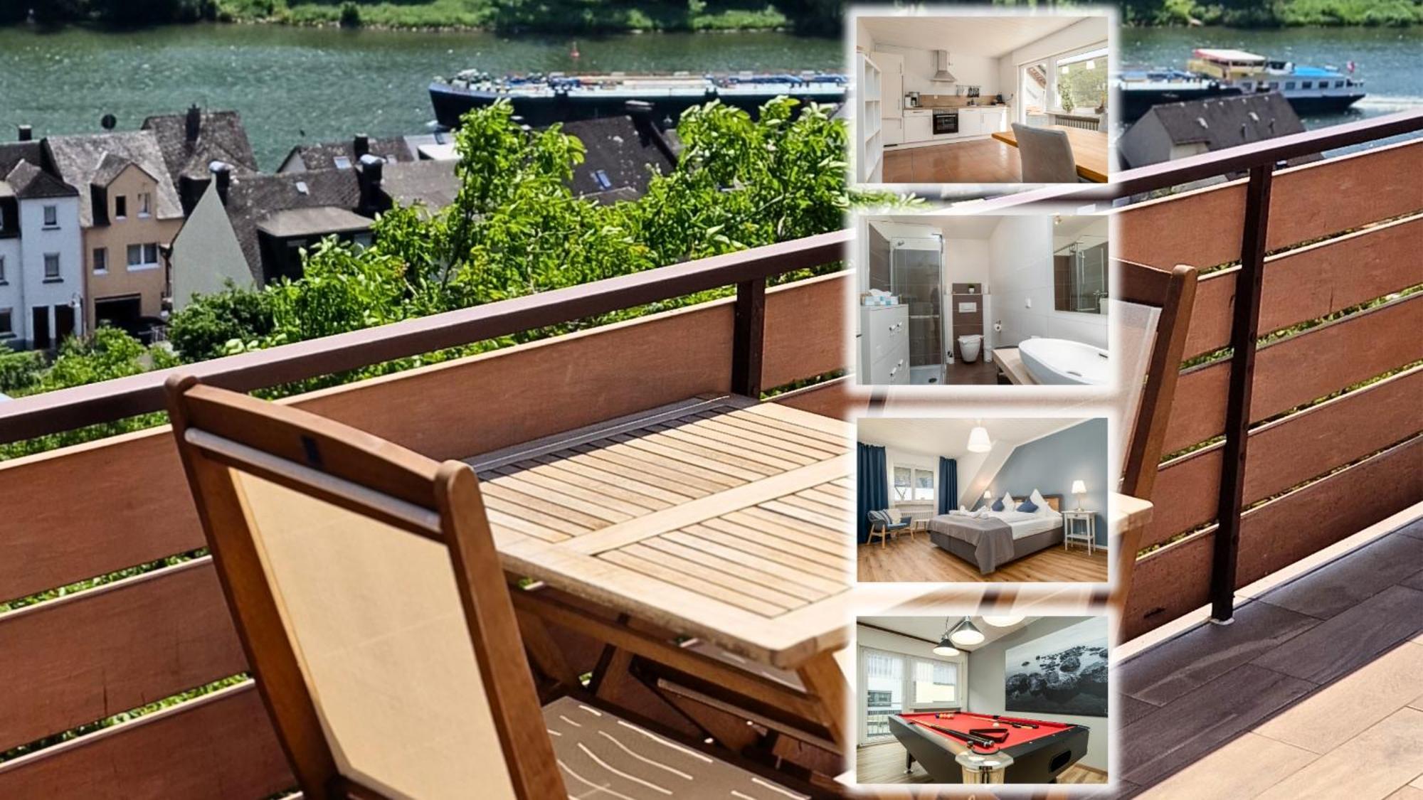 Riesling Appartement For 2 - 4 People - Billiards - Balcony With Mosel View - Parking - Wine Barrel Bar - Fully Equipped Kitchen - Netflix - Waiputv - 3 Km From Cochem Klotten Exterior foto